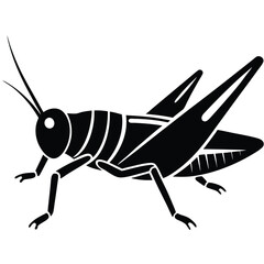 Grashoper vector silhouette Single collection 