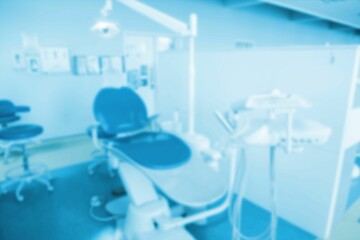 High angle view of dental equipment