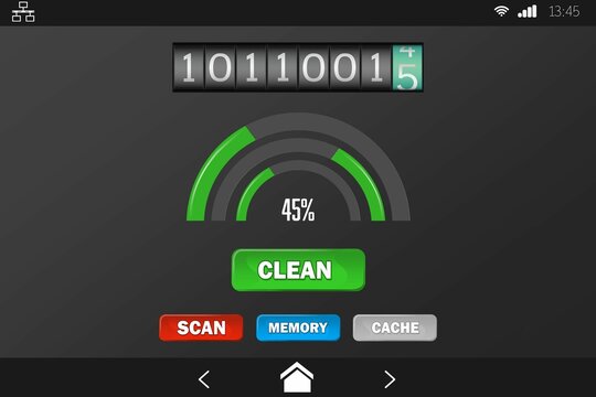 Mobile display with memory cleaner