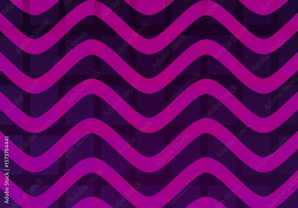 Poster vector of seamless wavy pattern