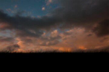 Low angle view of silhouette landscape