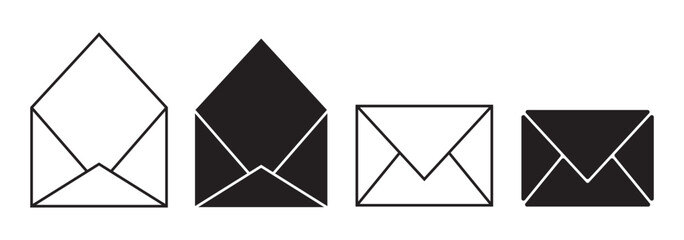 E-mail icon. Mail box icon symbol design Vector illustration. Email icon vector, symbol isolated on white background