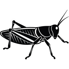 Grashoper vector silhouette Single collection 