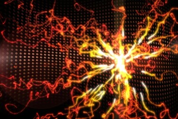 Digitally generated bright disco background