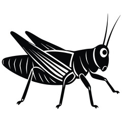 Grashoper vector silhouette Single collection 