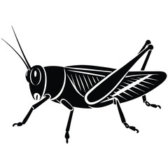 Grashoper vector silhouette Single collection 