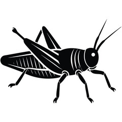 Grashoper vector silhouette Single collection 