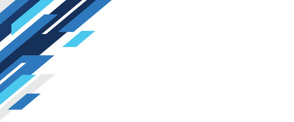 Abstract modern geometric banner design horizontal with copy space empty background