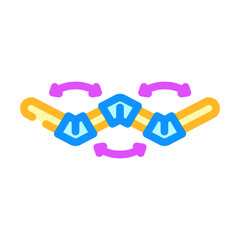 foldable for storage color icon vector illustration