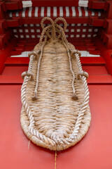 Giant Straw Sandal at Sensoji Temple in Asakusa, Tokyo