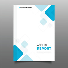 modern Business annual report cover book template flyer geometric triangle design