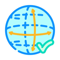 ergonomic design color icon vector illustration