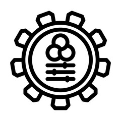 multi color options line icon vector illustration