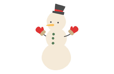 雪だるまのベクターイラスト