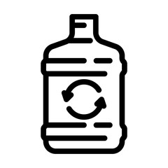 easy refill line icon vector illustration