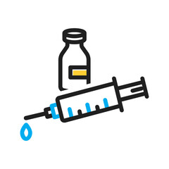 Vector multi color icon for Morphine