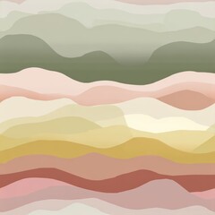 Abstract Wavy Pattern in Soft Earthy Tones for Background Use