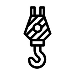 high load capacity line icon vector illustration