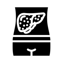 friedreichs ataxia disease glyph icon vector illustration