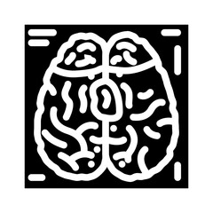 chronic traumatic encephalopathy glyph icon vector illustration
