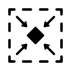 compact size glyph icon vector illustration