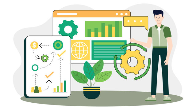 Project manager monitoring cross-functional dependencies