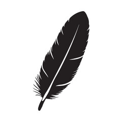 feather silhouette , Bird Feather Silhouette