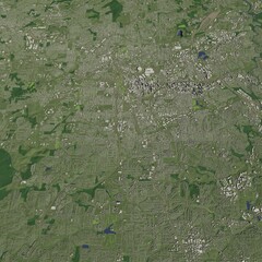 3D illustration of city and urban in Atlanta USA