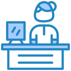 Fototapeta premium Reception Icon