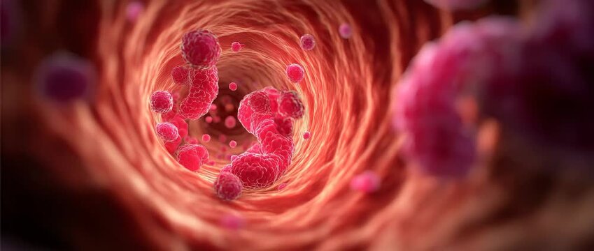 Endoscope during colonoscopy, colorectal cancer, intestinal cancer, and intestinal cancer