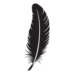 feather silhouette , Bird Feather Silhouette