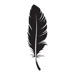 feather silhouette , Bird Feather Silhouette
