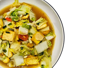 Close Up Comfort Bowl, Stewed Vegetables and Tofu