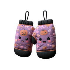 Adorable Halloween Oven Mitts with Cute Pumpkin Design