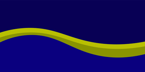 Blue and yellow wavy shape background. suitable for business poster design, corporate banner, presentation, flyer, social media post. vector illustration. Eps 10