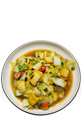 Indonesian Spiced Greens with Tofu