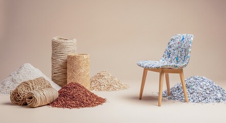 Sustainable Design Concept: Recycled Materials and Modern Furniture