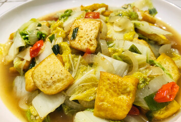 Tofu and Bok Choy in Sweet Soy Harmony