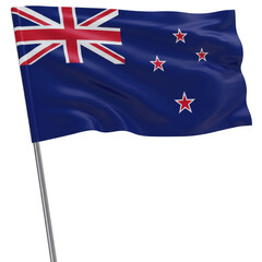 Illustration New Zealand National Flag Symbol Patriotic Transparent Background