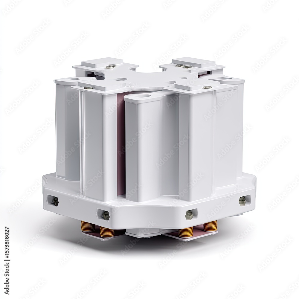 Aufkleber high-resolution image of a white electrical component for technology use