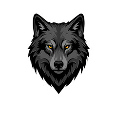 Naklejka premium Isolated Wolf Head Illustration Of Animal Predator With Transparent Background