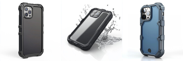 rugged waterproof phone case with reinforced corners