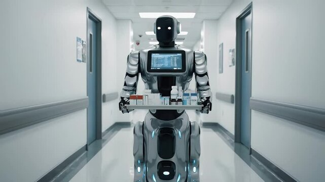 Hospital robot delivers medication in sterile corridor
