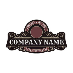 Circular Vintage Retro Golden Royal Frame Border Badge Emblem Labels Logo Design