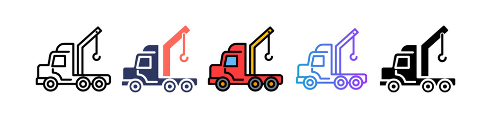 Tow Truck multiple icon