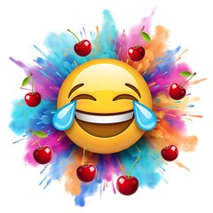 Colorful Fruit Bowls, Refreshing Juice Pops, Cartoon Characters, Cute Emoji Icons, and Wholesome Morning Tea Cups with Hearts to Energize Your Day with Fun and Flavorful Health-Focused Visuals