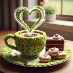 Colorful Fruit Bowls, Refreshing Juice Pops, Cartoon Characters, Cute Emoji Icons, and Wholesome Morning Tea Cups with Hearts to Energize Your Day with Fun and Flavorful Health-Focused Visuals