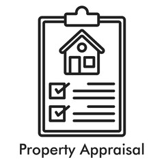 Property Appraisal Icon - Line Style