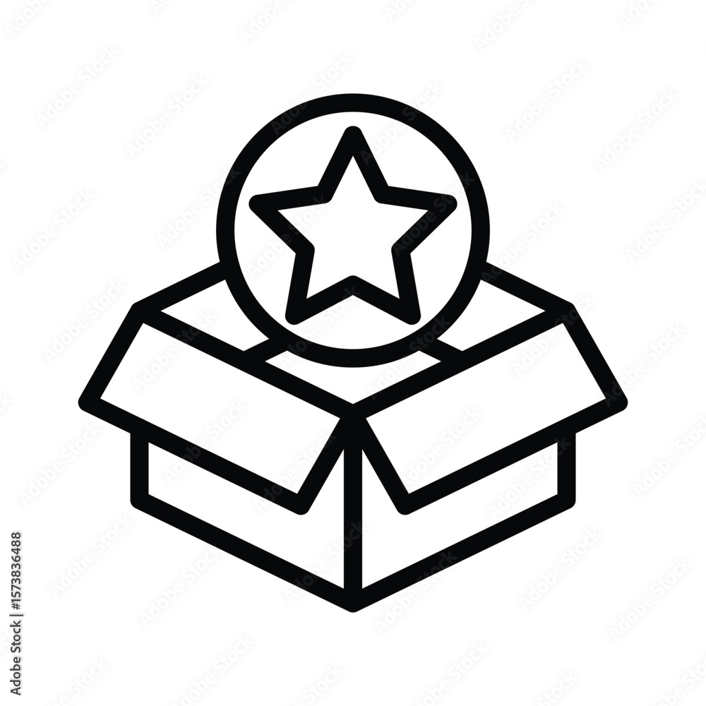 Poster bonus outline icon vector design good for web or mobile app