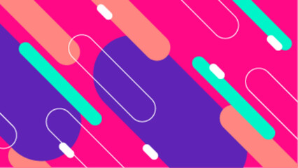 Abstract pink purple teal geometric shapes. Suitable for backgrounds, design elements, web graphics, or modern art concepts.